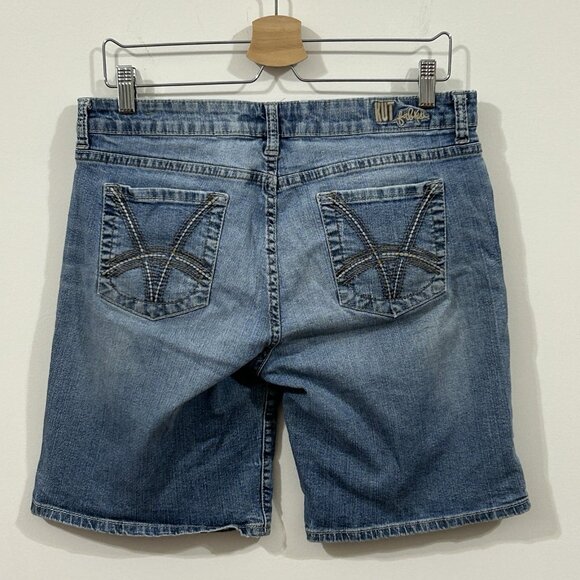 KUT FROM THE KLOTH Jean Shorts Womens Size 10 Light Wash Boyfriend KS734MBT - Picture 2 of 10
